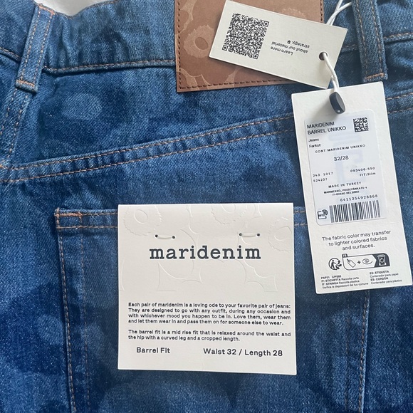 NWT Maridenim Barrel Jeans - Picture 5 of 8